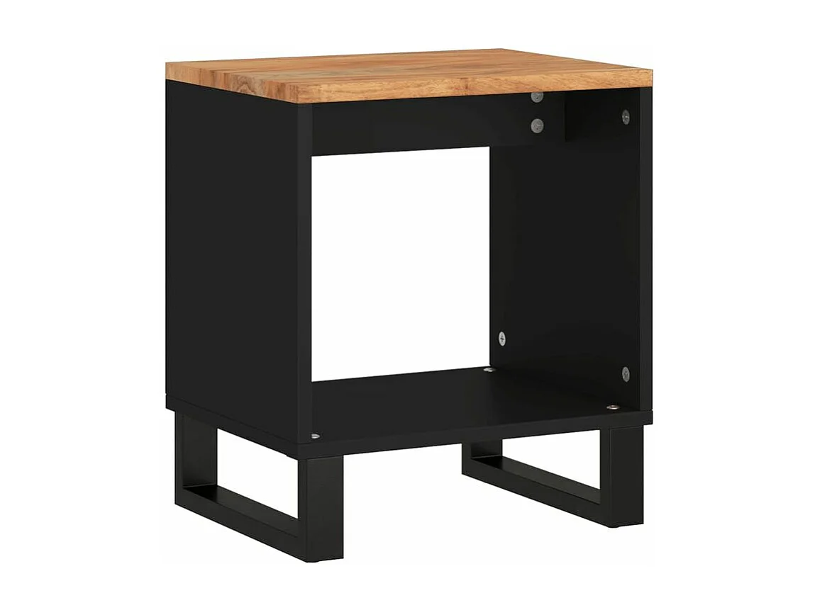 Salontafel 40x31x46 cm massief acaciahout en bewerkt hout