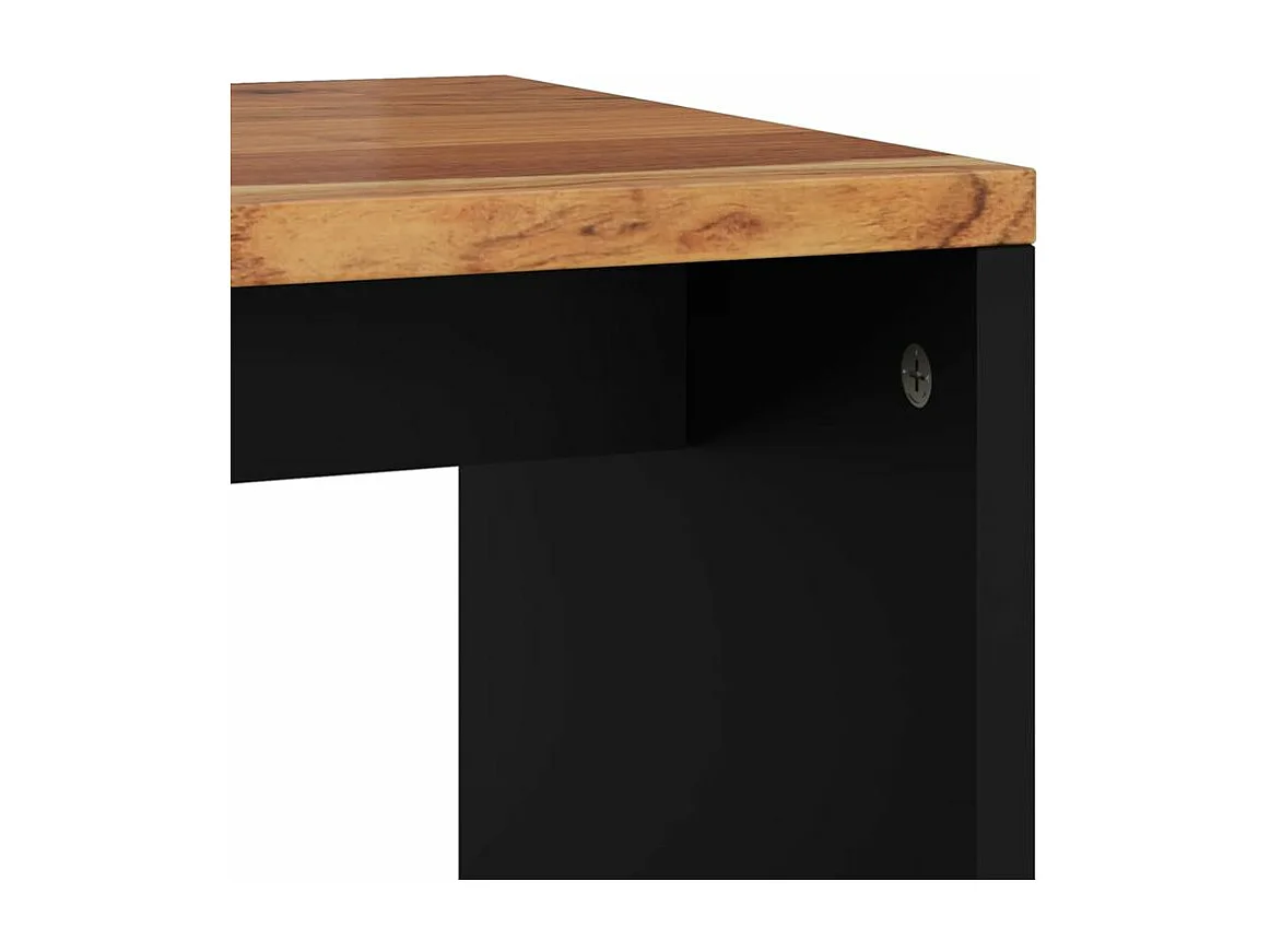 Salontafel 40x31x46 cm massief acaciahout en bewerkt hout