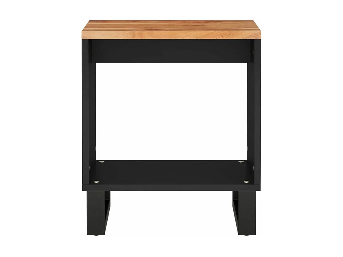 Salontafel 40x31x46 cm massief acaciahout en bewerkt hout