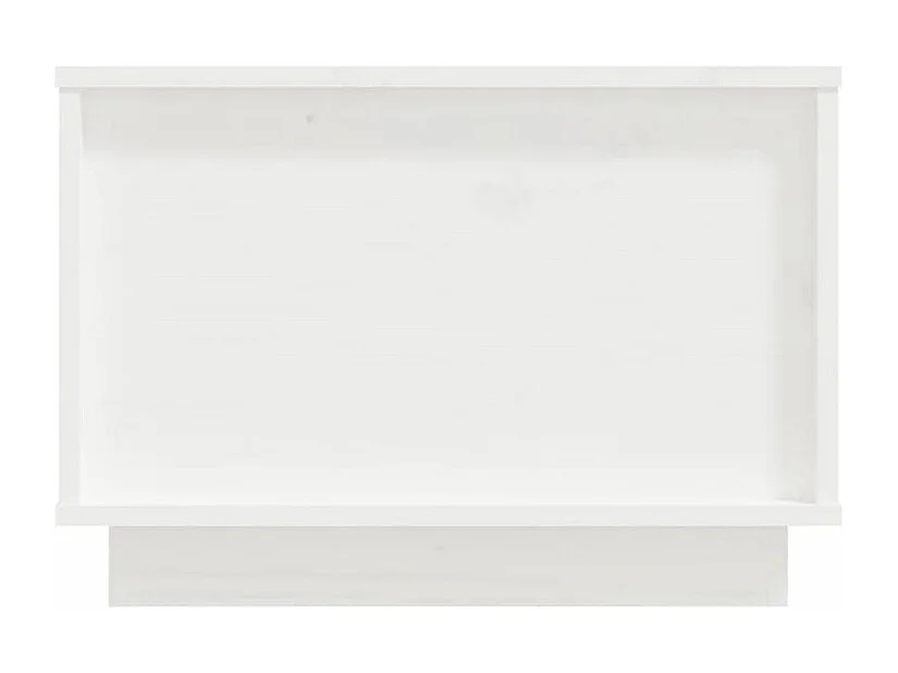 Table basse Blanc 40x50x35 Bois massif de pin