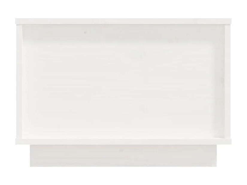 Table basse Blanc 40x50x35 Bois massif de pin