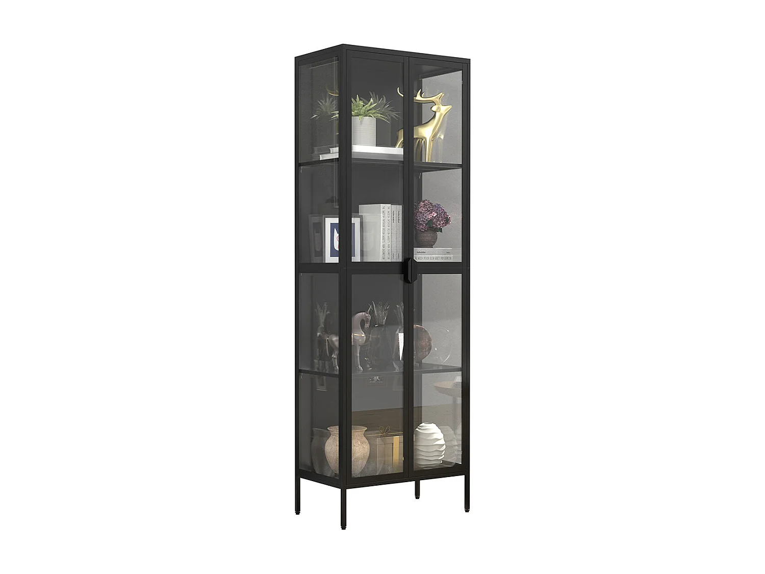 Stahl Standvitrine Vitrine Schaukasten Floka XXL