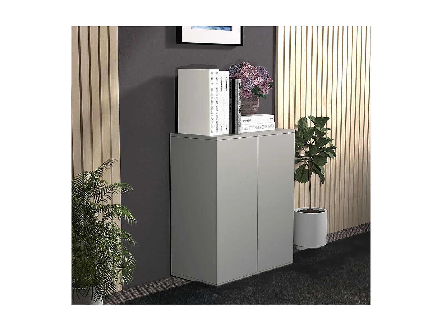 Chest of drawers & sideboards Dalosa Gray H. 73 x W. 60 x D. 32 cm