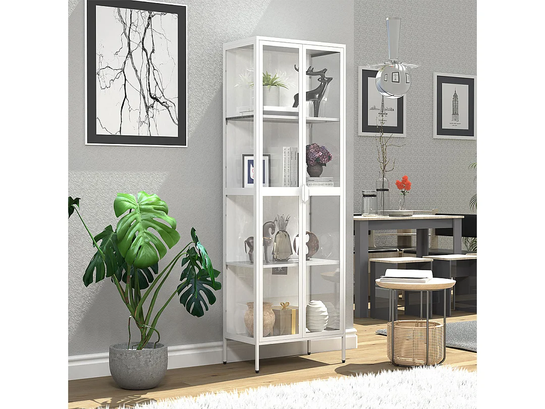 Stahl Standvitrine Vitrine Schaukasten Floka XXL