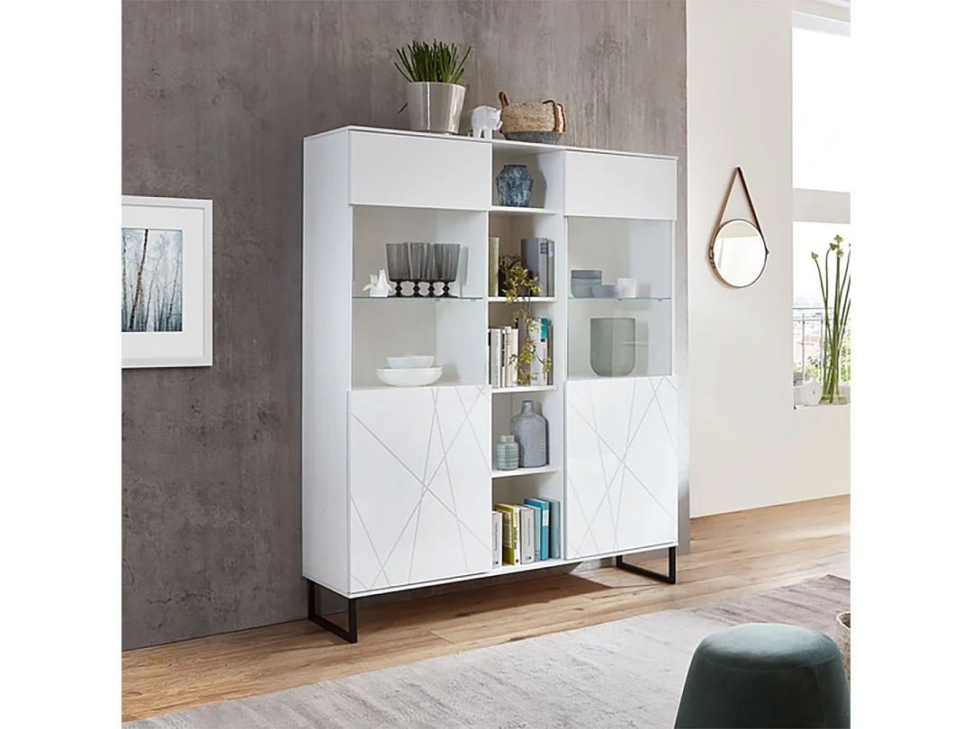 Akai citrine 2 portes blanc brillant.