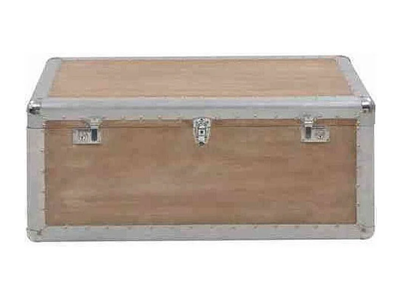 Coffre de rangement pin massif clair Steevie