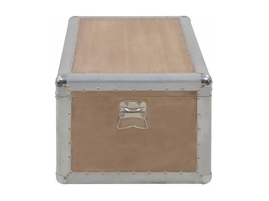 Coffre de rangement pin massif clair Steevie