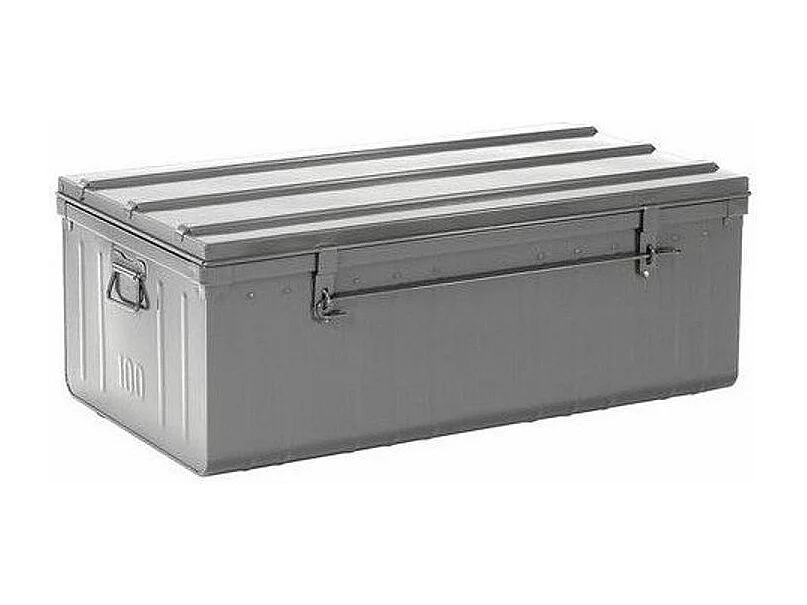 Malle acier gris Dax L112xH45xP60