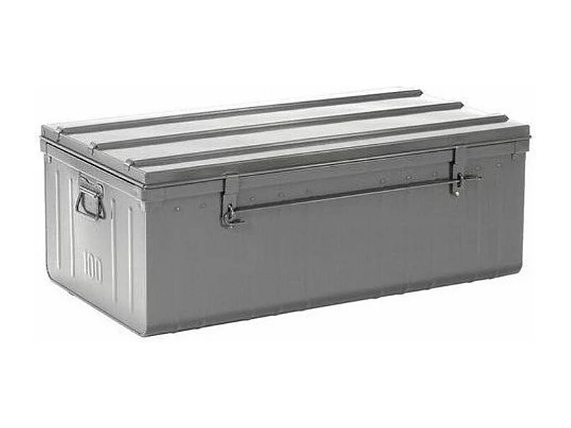 Malle acier gris Dax L112xH45xP60