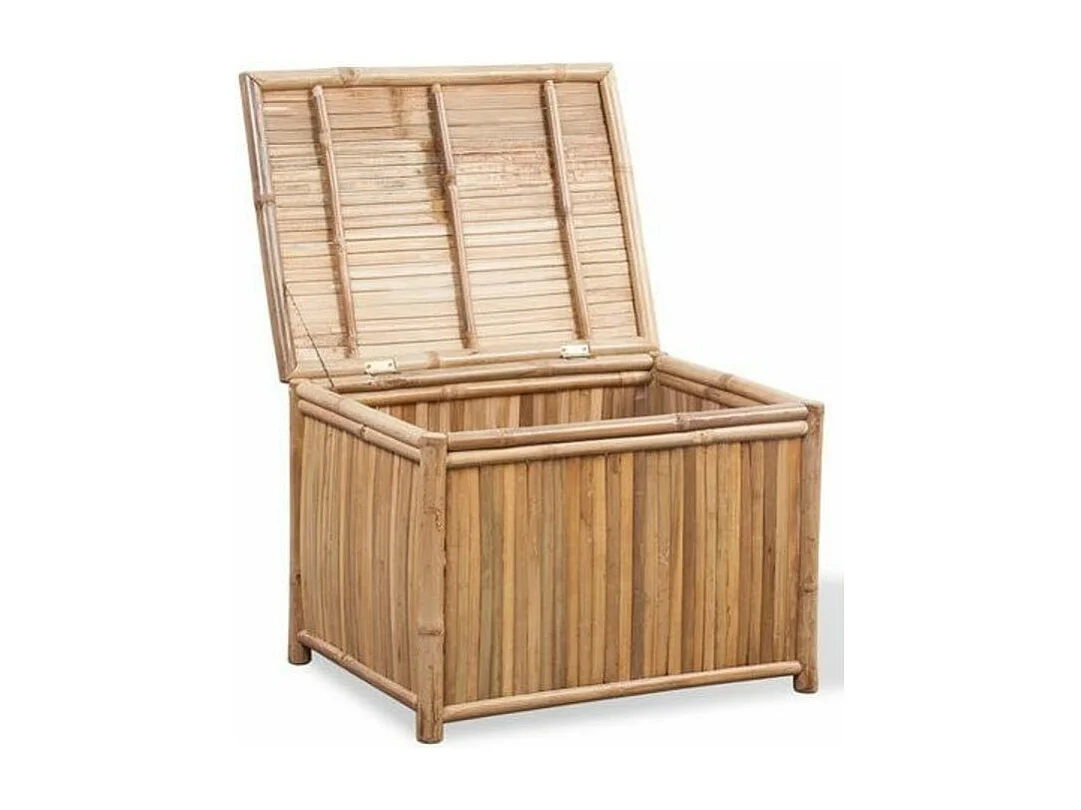 Coffre de rangement bambou clair Kyca - 3 pièces