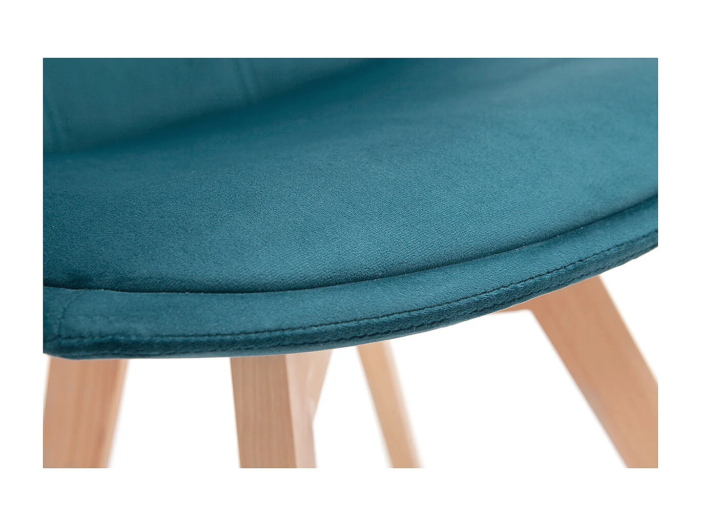 Stühle skandinavisch aus dunkelgrauem Stoff und Holz (2er-Set) MATILDE