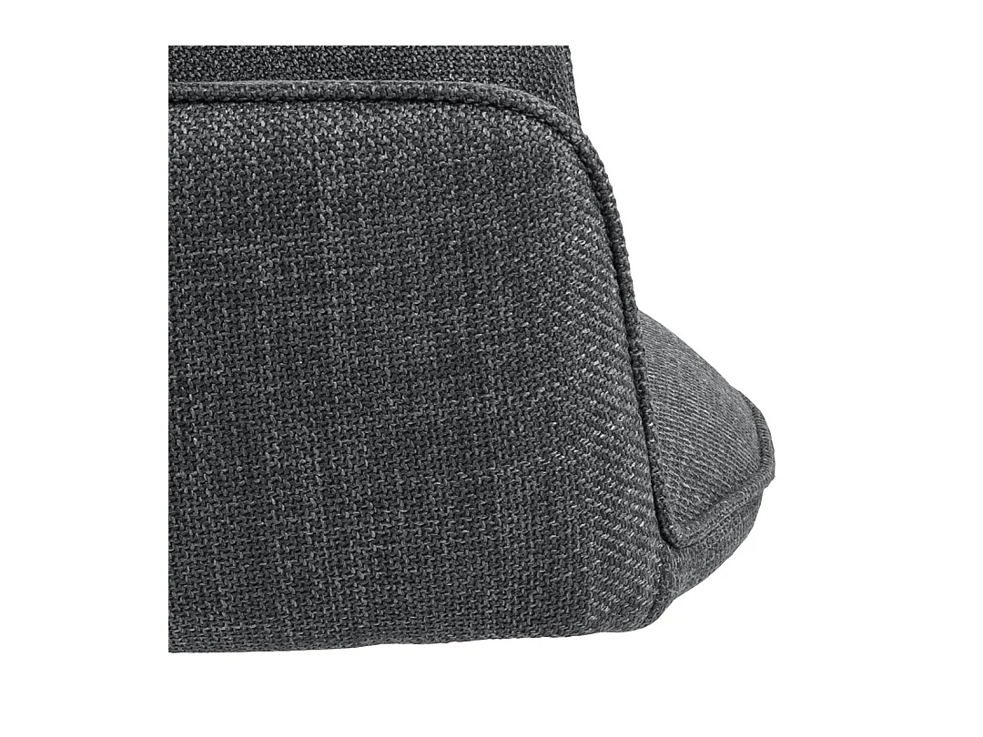 Glenda chaise de salle à manger avec accoudoirs tissu gris.