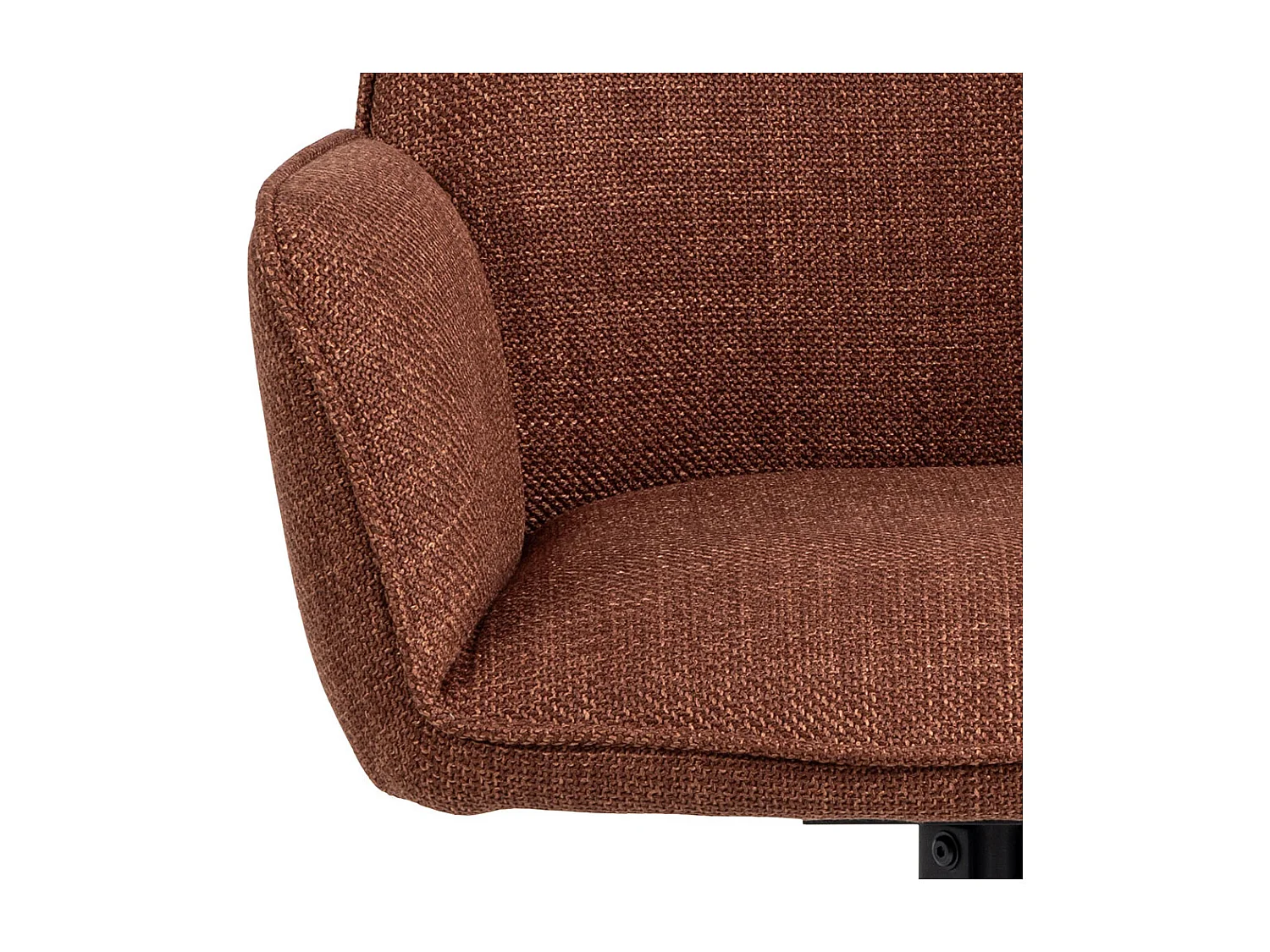 Glenda Esszimmerstuhl Mit Armlehnen Stoff orange.