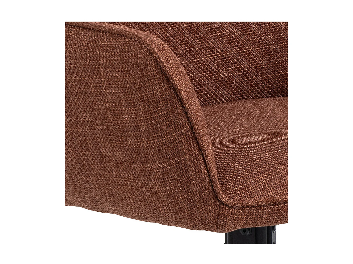 Glenda Esszimmerstuhl Mit Armlehnen Stoff orange.