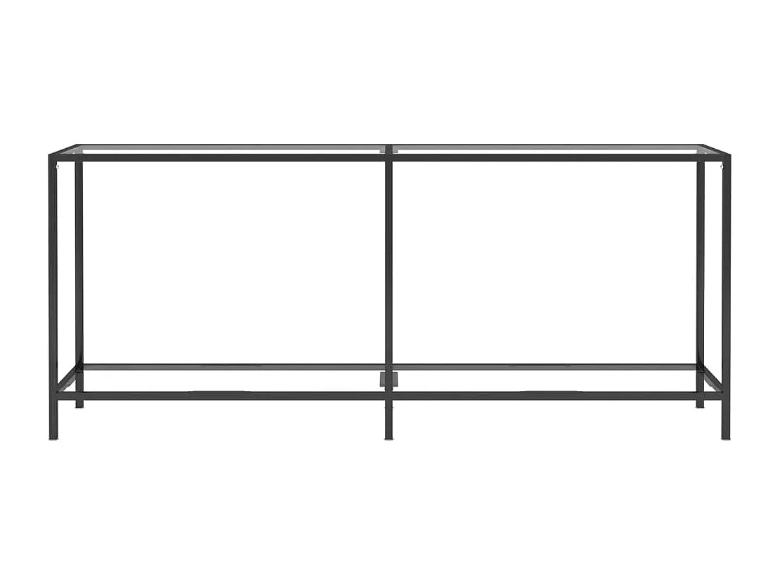 Table console Transparent 180x35x75,5 Verre trempé