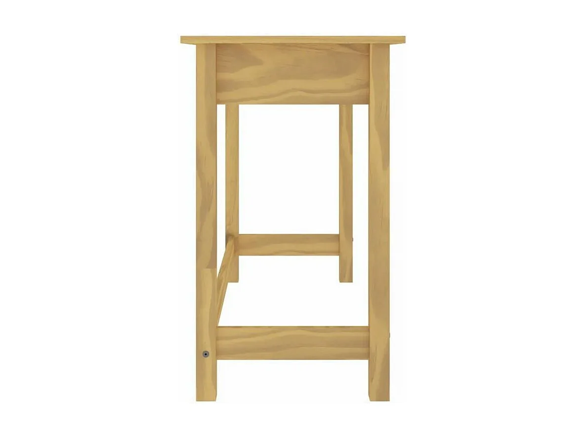 Console 2 tiroirs pin massif clair Ranny