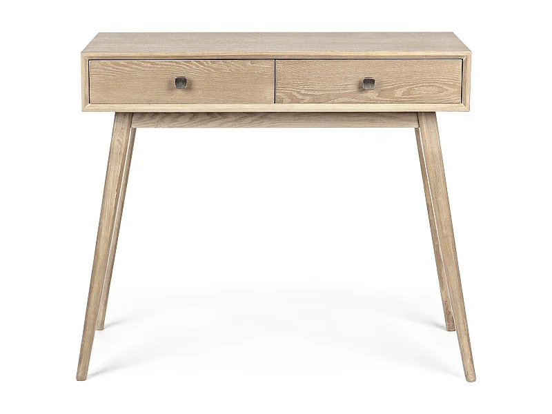 Console 2 laden in natuurlijk essenhout Yanky 90 cm