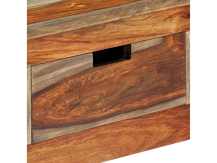 Console 3 tiroirs sesham massif foncé Mika