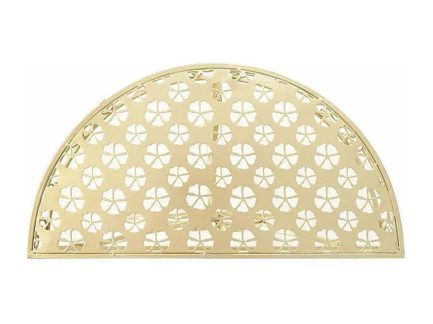 Console demi-ronde métal doré Naxi