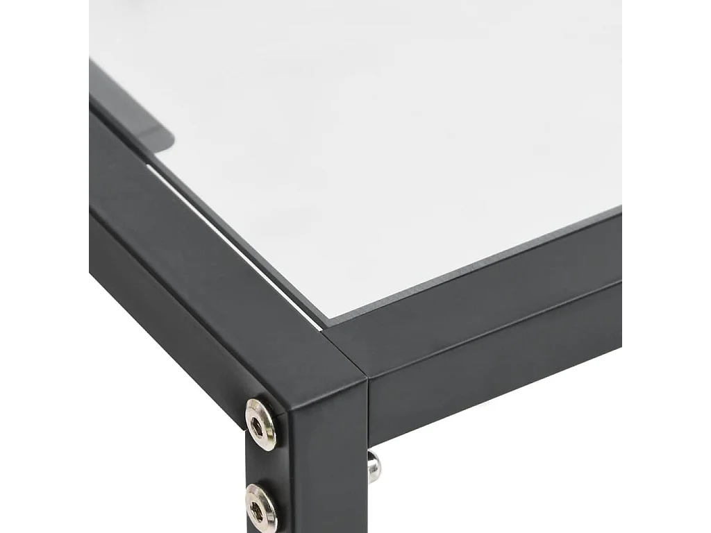 Table console Transparent 220x35x75,5 Verre trempé