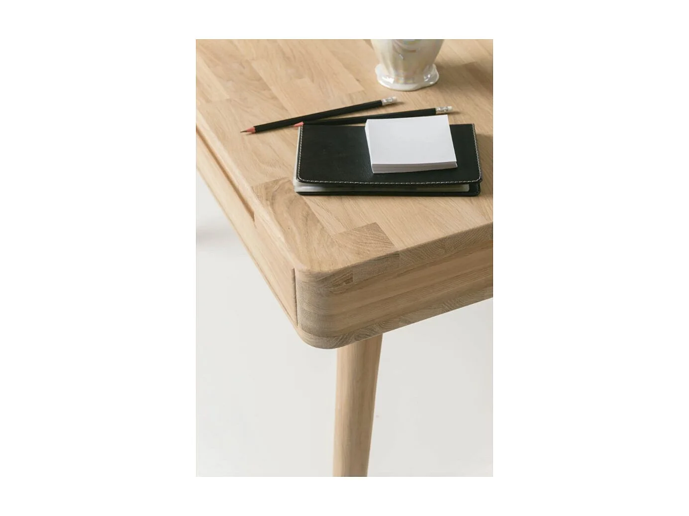 Dezira witgekalkte massief eikenhouten console 110 cm