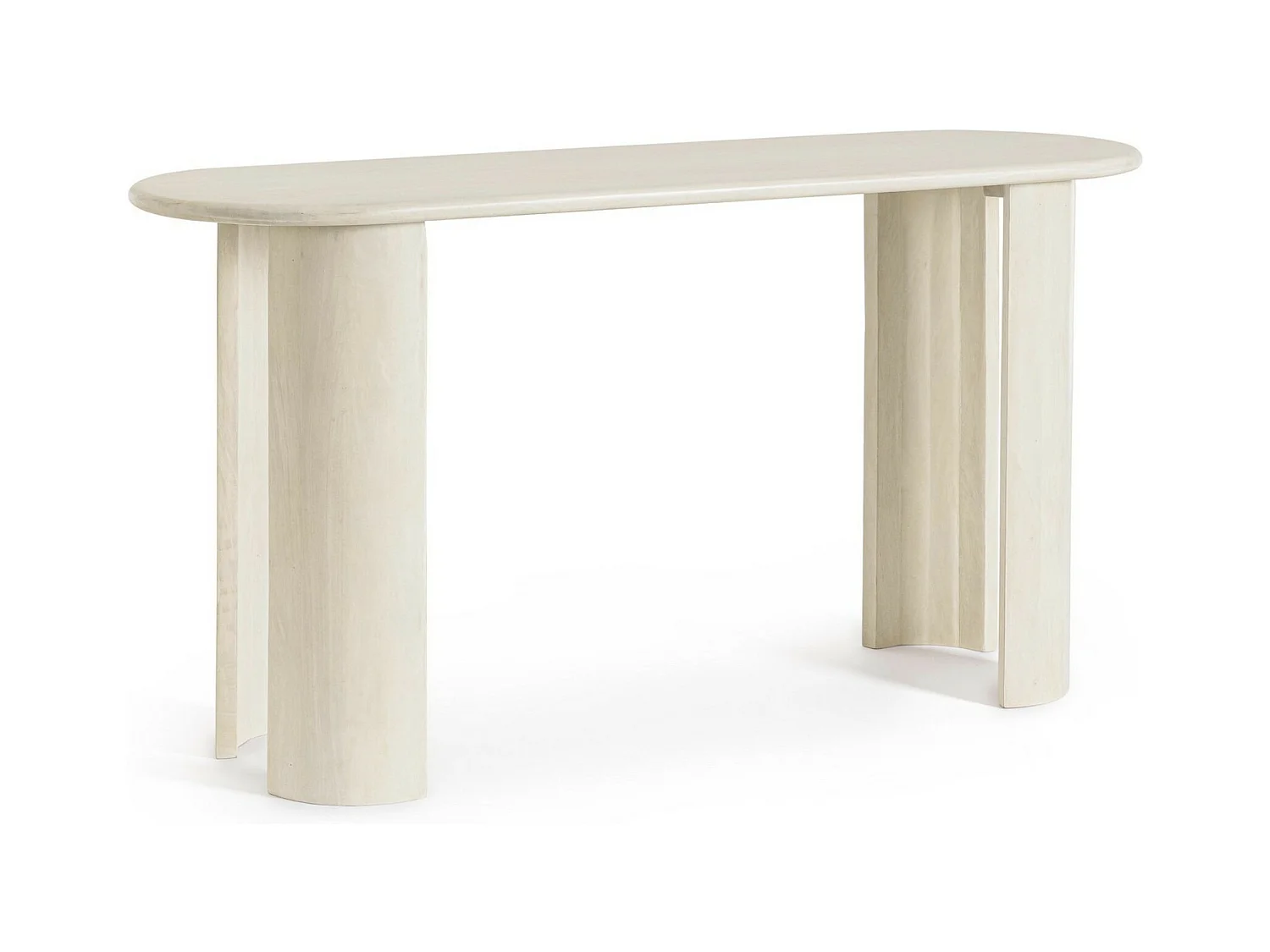 Console en bois massif Orinda 145cm-Couleur Naturel