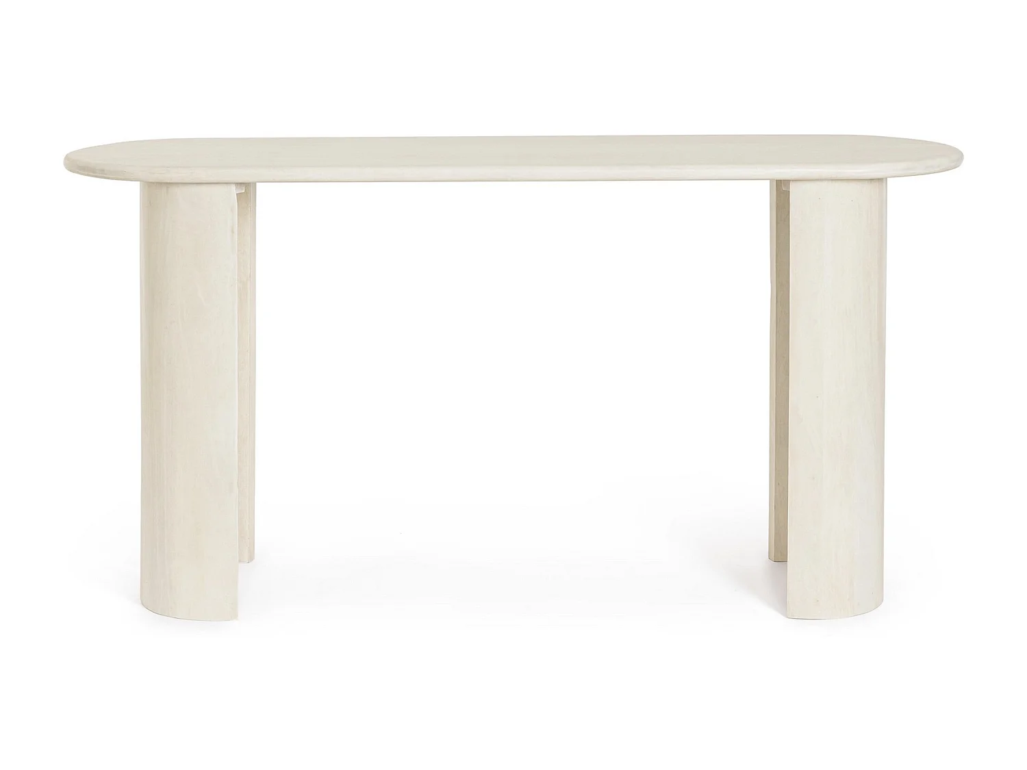 Console en bois massif Orinda 145cm-Couleur Naturel
