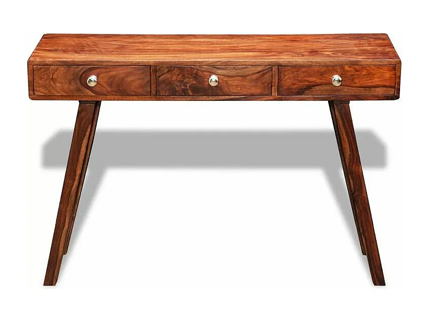 Console 3 tiroirs sesham massif foncé Sytranel