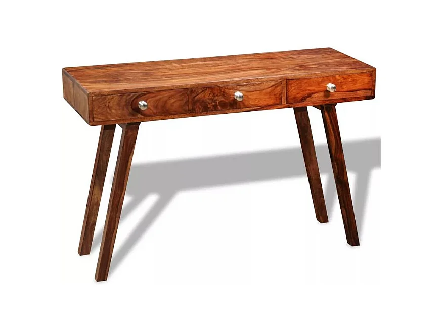 Console 3 tiroirs sesham massif foncé Sytranel