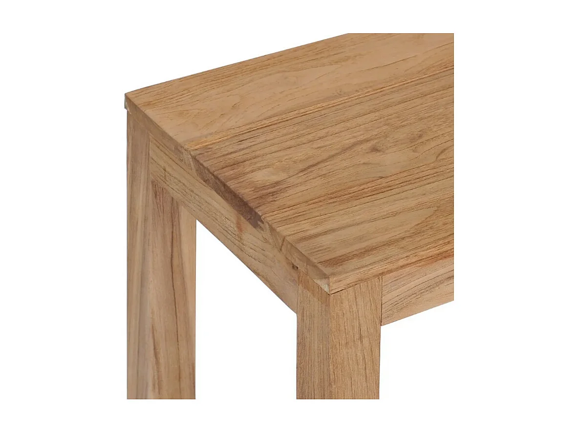 Console 2 plateaux teck massif clair Aqua