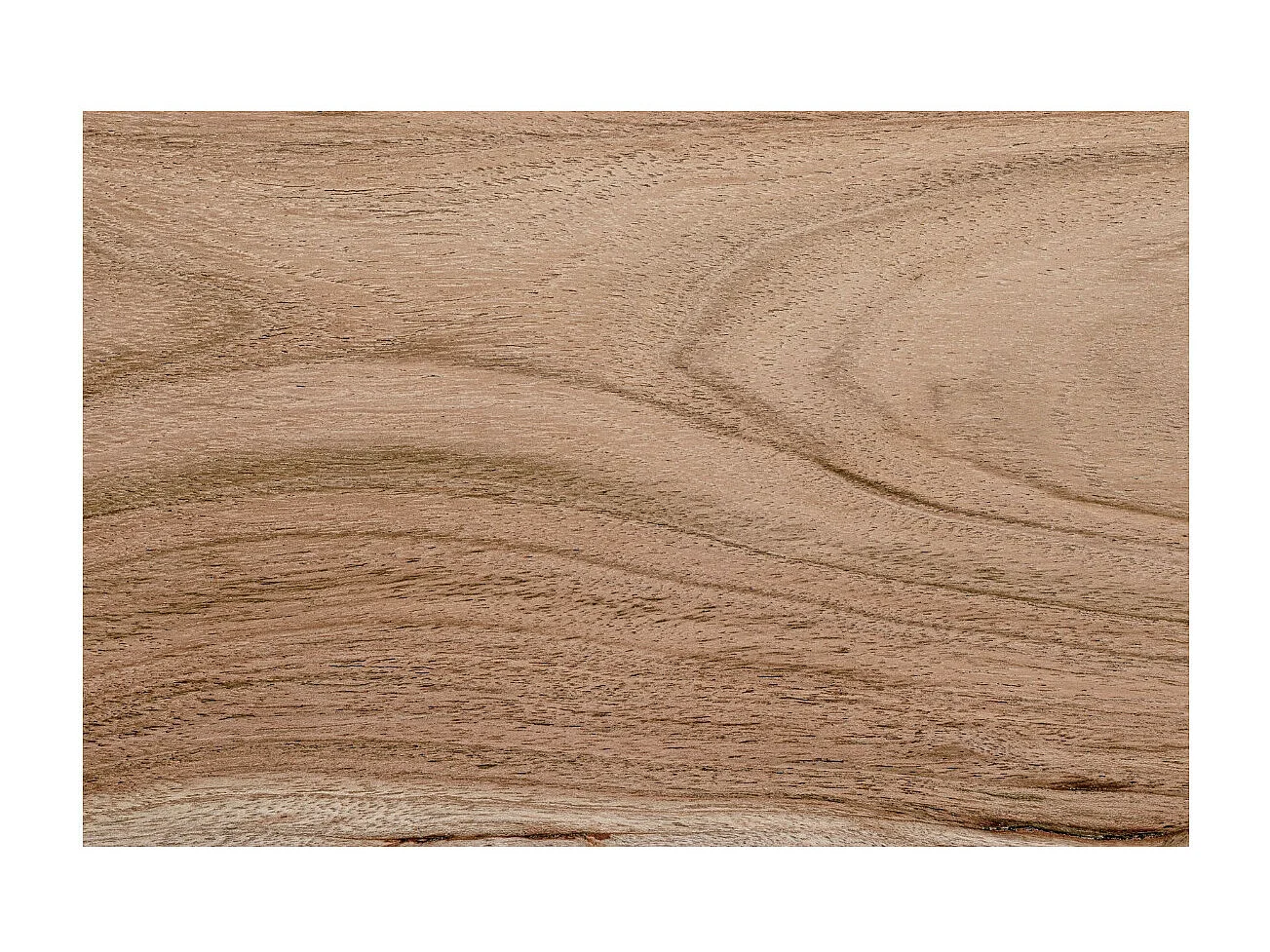 Acaciahouten console en grijze stalen poten Denia 130 cm