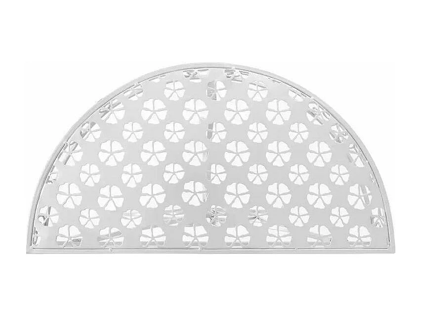 Console demi-ronde métal argenté Naxi