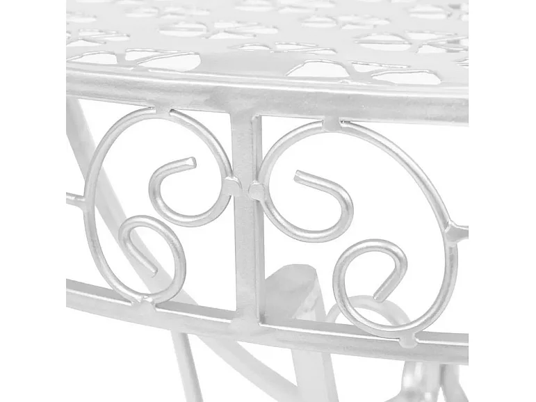 Console demi-ronde métal argenté Naxi