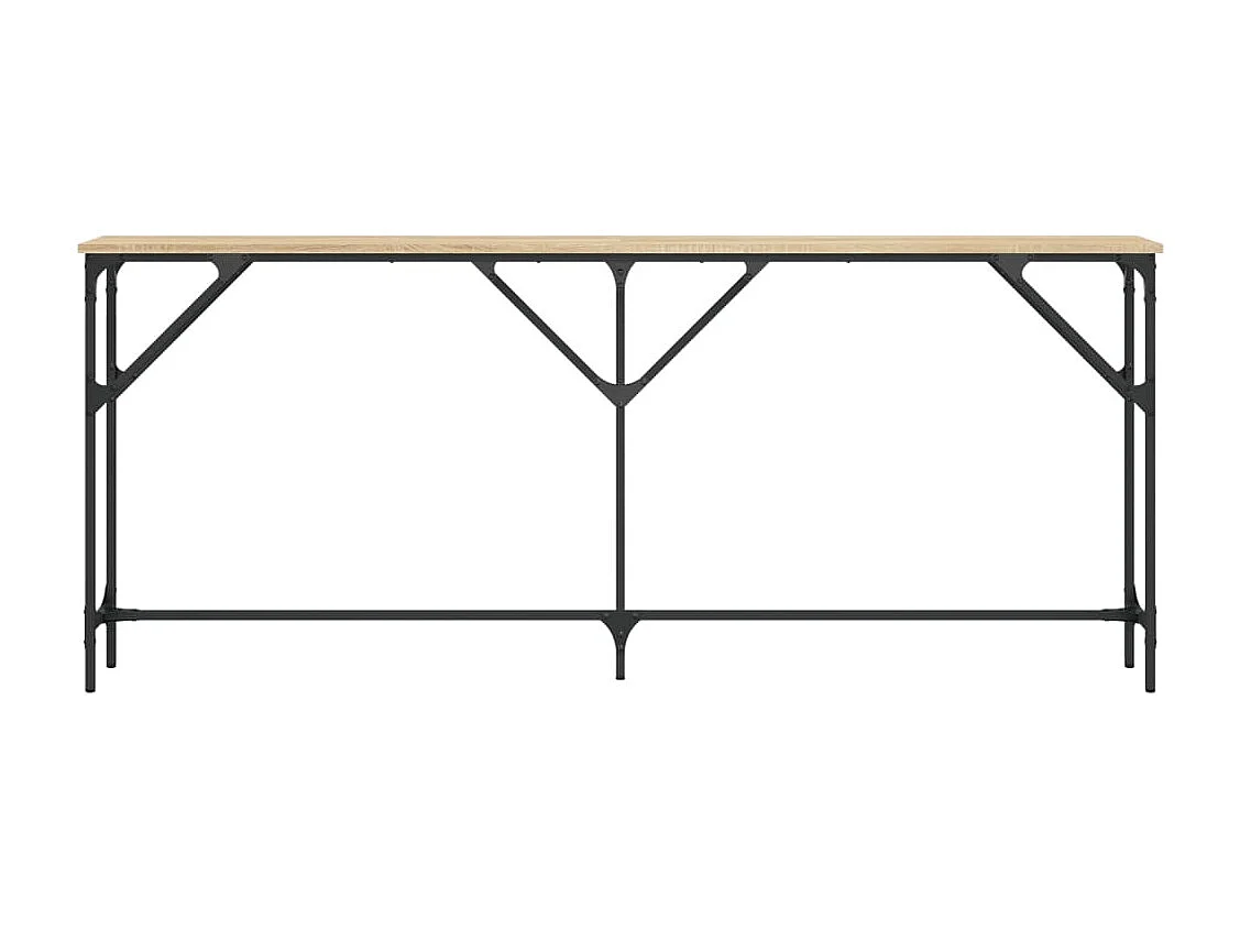 Table console chêne sonoma 180x23x75 bois d'ingénierie