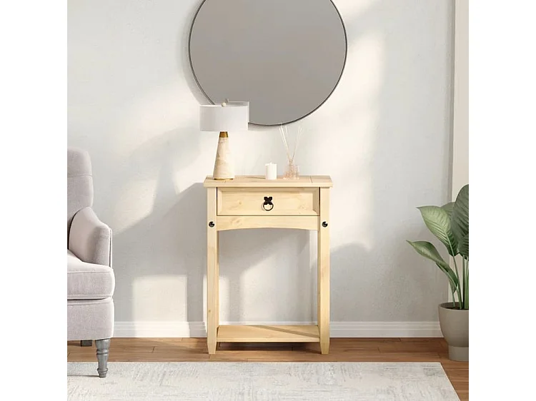 Table console Corona 55x35x73 bois de pin massif
