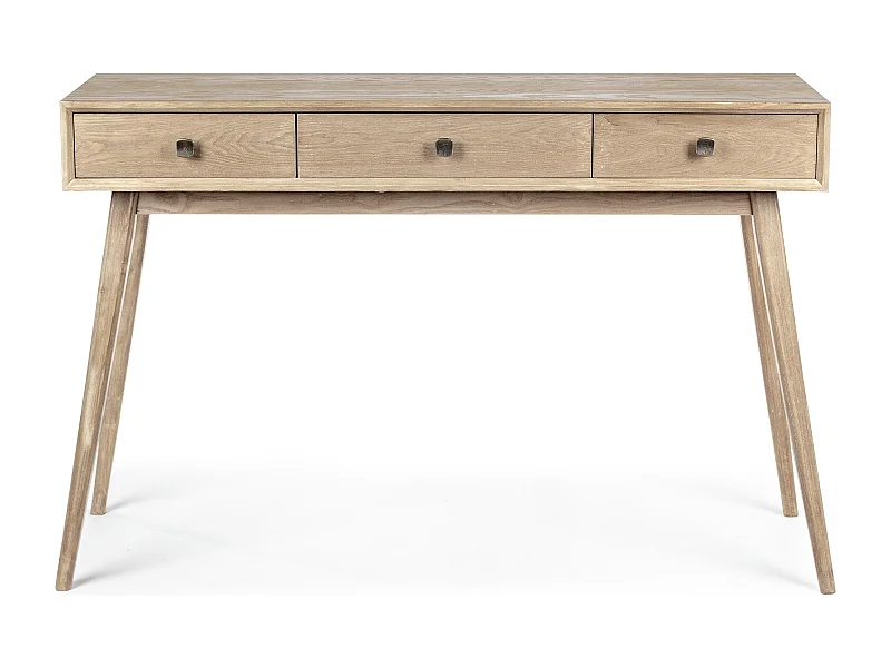 Console 3 tiroirs en bois de frêne naturel Yanky 120cm