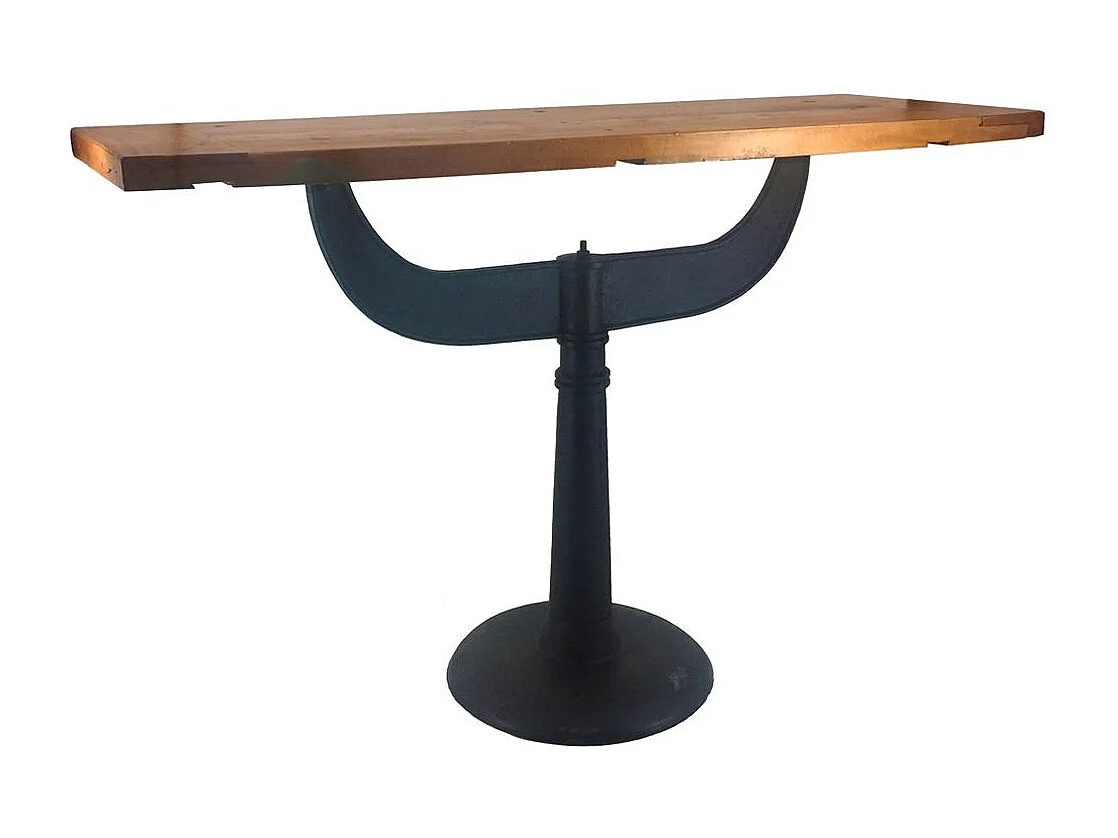 Consola en madera de mango y hierro negro Kalaz 120 cm