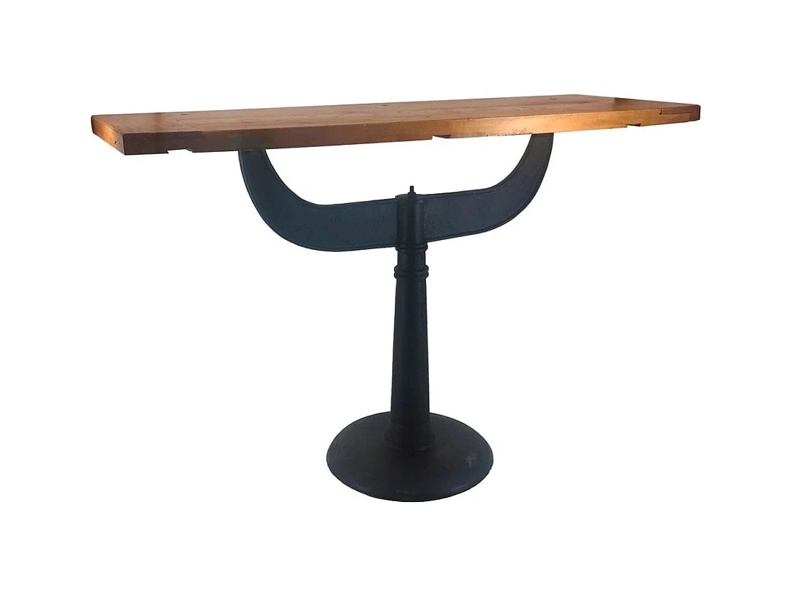 Console en bois de manguier et fer noir Kalaz 120cm