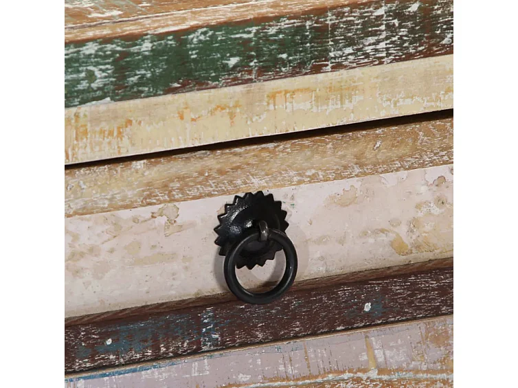 Console 2 tiroirs bois massif recyclé Moust