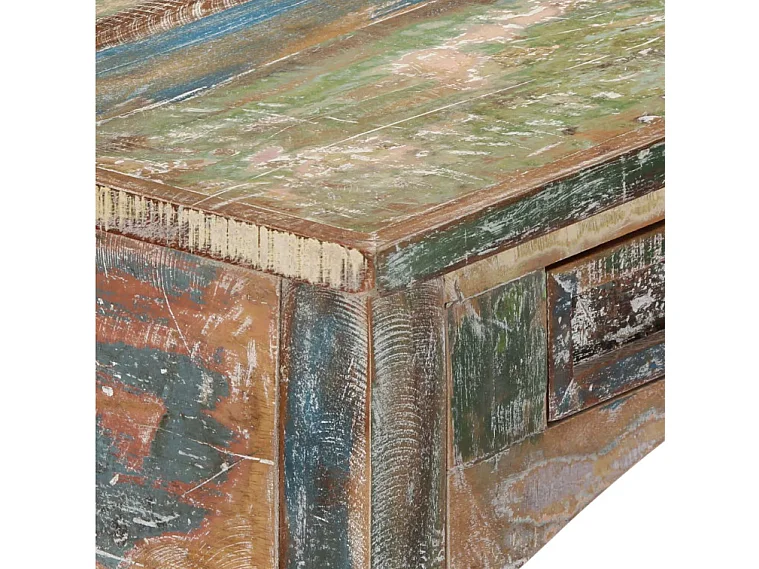 Console 2 tiroirs bois massif recyclé Moust