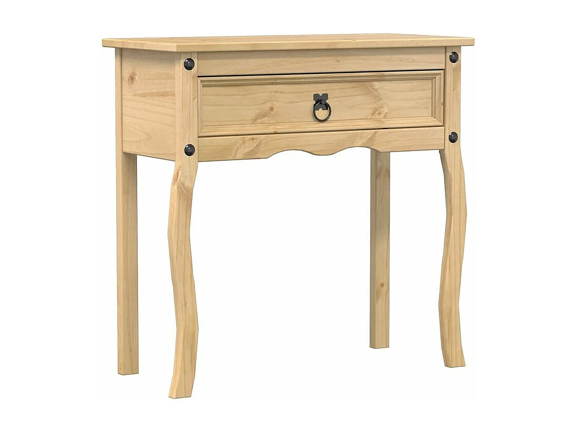 Table console Corona 73x35x73 bois de pin massif