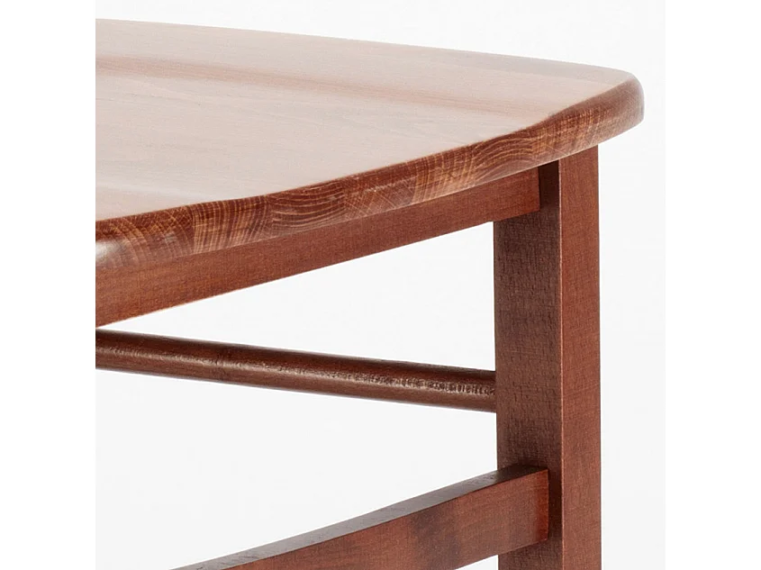 Chaise rustique traditionnel bois foncé Kuza - Lot de 2