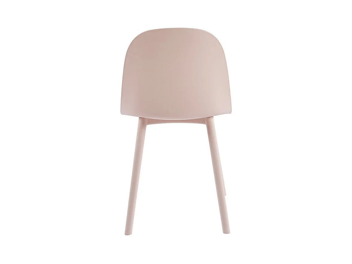Silla Kalipo con cojín de asiento de terciopelo - Comodidad y modernidad-Color Rosa claro