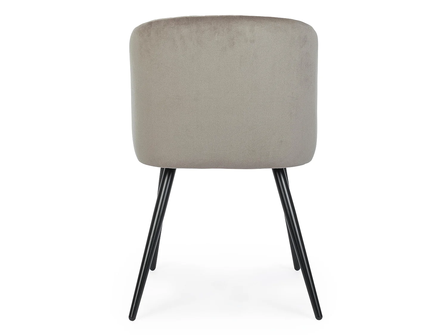 Lot de 2 chaises QUEEN – Velours ultra doux & confort premium-Taupe