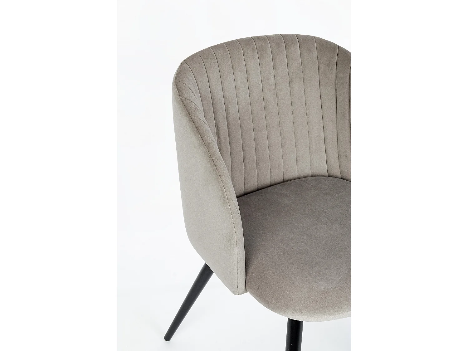 Lot de 2 chaises QUEEN – Velours ultra doux & confort premium-Taupe