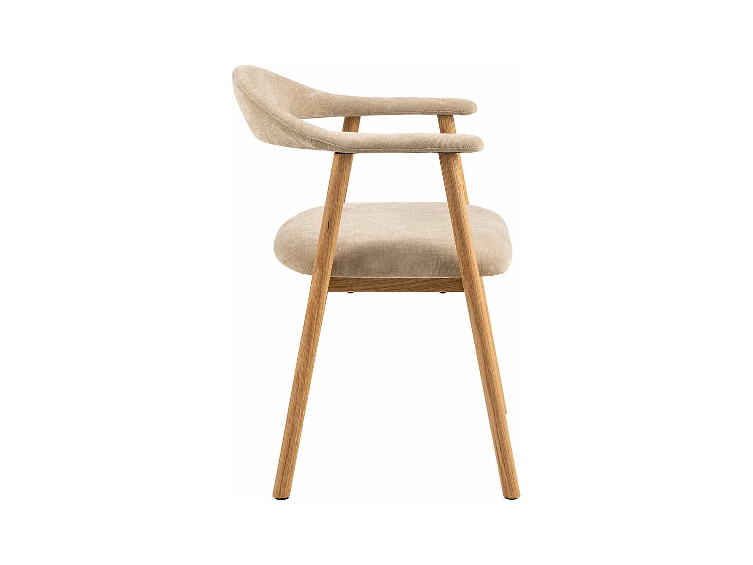 Addi Esszimmerstuhl mit Armlehne beige.