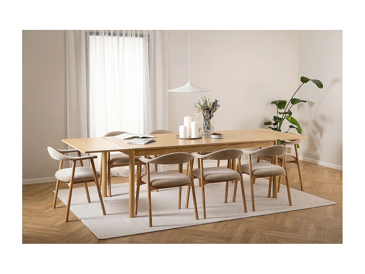 Addi Esszimmerstuhl mit Armlehne beige.