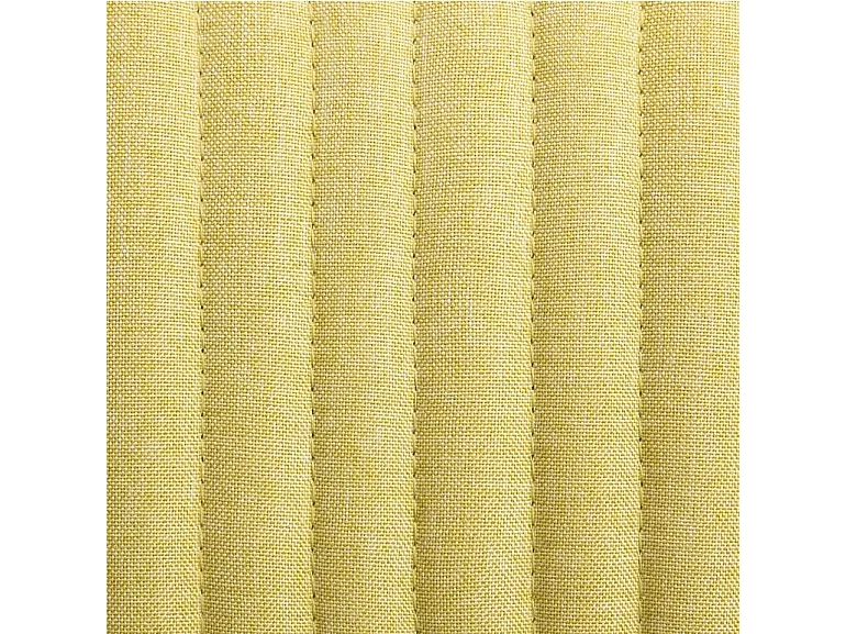 Chaise tissu vert anis et pieds métal noir Mikee - Lot de 2