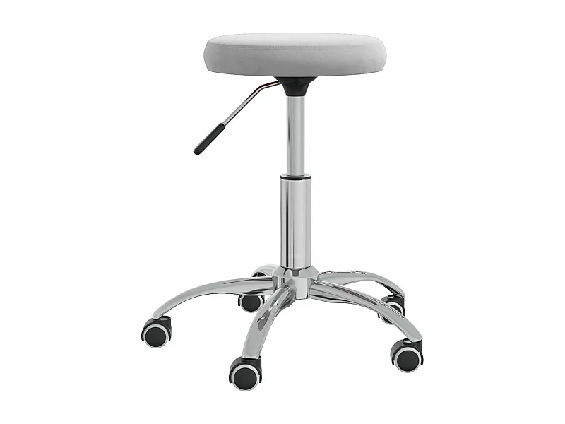 Chaise de salle à manger Gris clair Velours 5