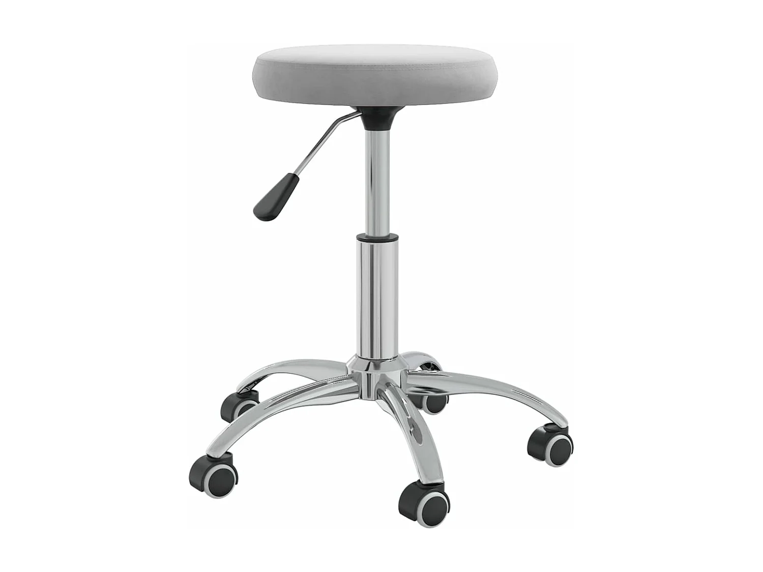 Chaise de salle à manger Gris clair Velours 5